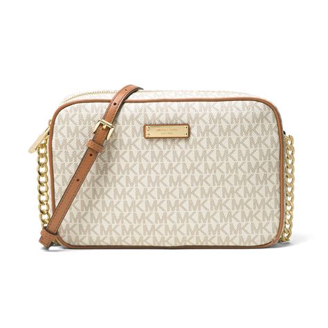 michael kors vanilla messenger bag|michael kors large messenger crossbody.